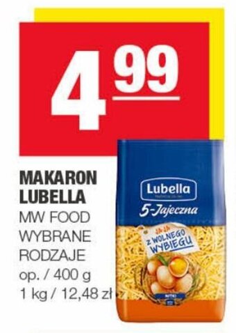 Spar MW Food makaron Lubella 400g oferta