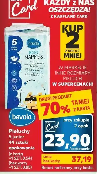 Kaufland Pieluchy dla dzieci junior 1 OPAK 44 SZT oferta