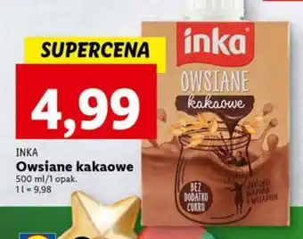 Lidl Napój owsiany kakaowy inka owsiane oferta