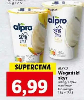 Lidl Jogurt mango alpro skyr style oferta