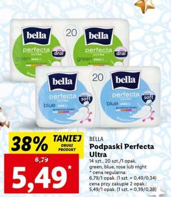 Lidl Podpaski bella perfecta ultra green oferta