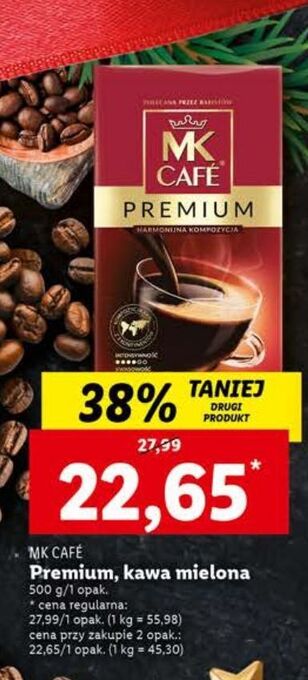 Lidl Kawa mk cafe premium oferta