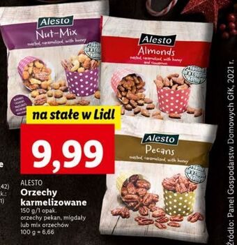 Lidl Migdały z miodem i cynamonem alesto oferta