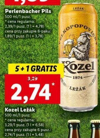 Lidl Piwo kozel lezak oferta