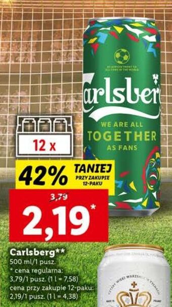 Lidl Piwo carlsberg oferta
