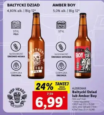 Lidl Piwo amber boy oferta