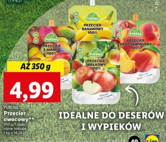 Lidl Przecier owocowy banan purena oferta