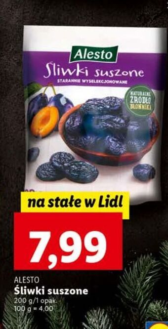 Lidl Śliwki suszone alesto oferta