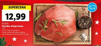 Lidl Szynka wieprzowa rzeźnik codzienna dostawa oferta