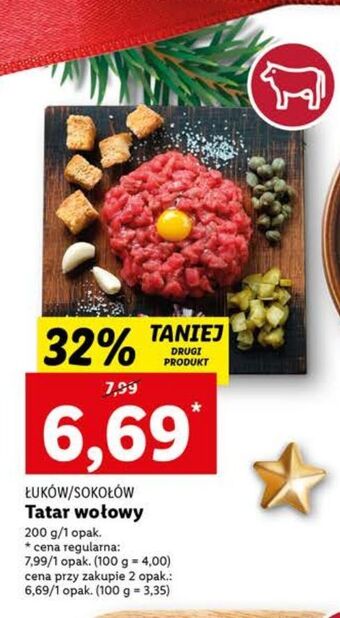 Lidl Tatar wołowy sokołów oferta