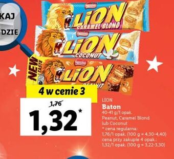 Lidl Baton lion peanut oferta