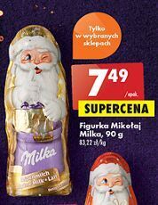 Biedronka Mikołaj z czekolady milka oferta