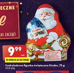 Biedronka Figurka mikołaj z niespodzianką kinder niespodzianka oferta