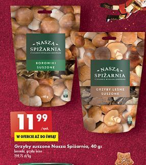 Biedronka Grzyby leśne suszone nasza spiżarnia oferta