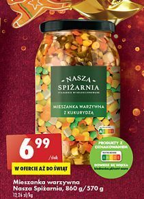 Biedronka Mieszanka warzywna z kukurydzą nasza spiżarnia oferta