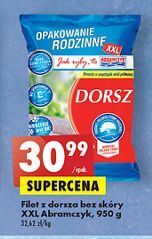 Biedronka Filet z dorsza bez skóry abramczyk oferta