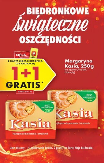 Biedronka Margaryna kasia oferta