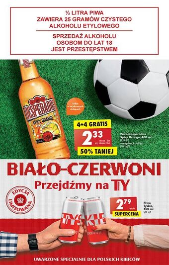 Biedronka Piwo desperados spicy orange oferta