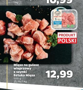 Netto Mięso na gulasz wieprzowy z szynki sztuka mięsa oferta