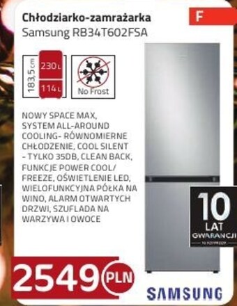 Kakto Chłodziarko zamrażarka samsung oferta