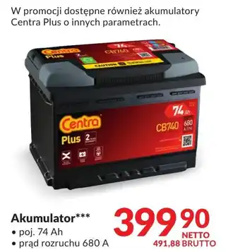 Makro Akumulator centra plus oferta