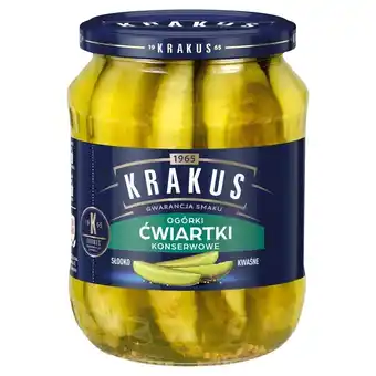 Społem Krakus ogórki ćwiartki konserwowe 670 g oferta