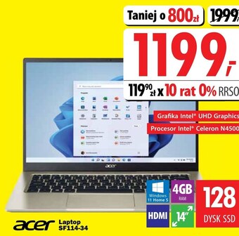 Media Expert Laptop acer oferta