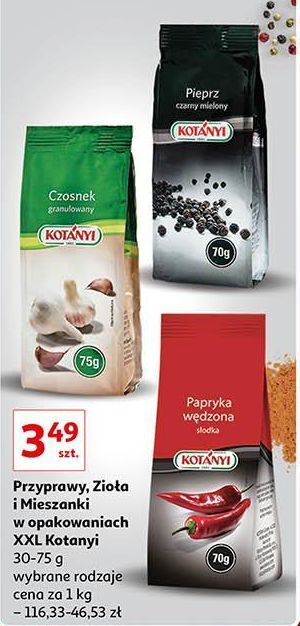 Auchan Czosnek granulowany kotanyi oferta