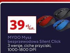 Auchan Mysz bezprzewodowa mydo silent click niebieski trust oferta