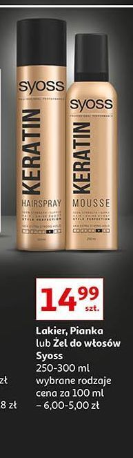 Auchan Lakier do włosów syoss keratin oferta