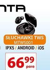 Auchan Słuchawki bezprzewodowe mtws001 manta oferta