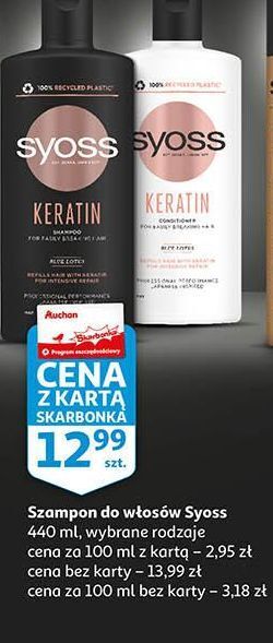 Auchan Odżywka do włosów syoss keratin oferta