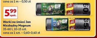 Auchan Worki na śmieci 60 l jan niezbędny oferta