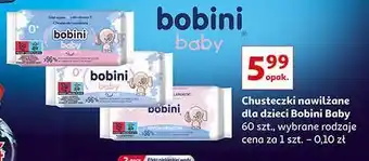 Auchan Chusteczki wilgotne z mleczkiem owsianym (hypoalergiczne) bobini baby oferta