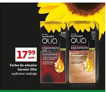 Auchan Farba do włosów złocisty jasny blond 9.3 garnier olia oferta