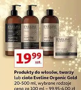 Auchan Regenerujący krem nawilżający eveline organic gold oferta