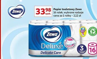 Auchan Papier toaletowy delicate care zewa deluxe oferta