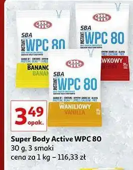 Auchan Odżywka białkowa super body active wpc 80 wanilia mlekovita oferta