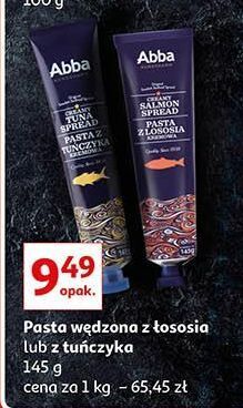 Auchan Pasta z łososia abba oferta