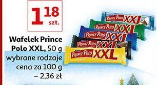 Auchan Wafelek orzechowy prince polo xxl oferta