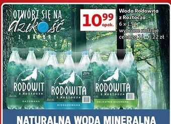 Auchan Woda gazowana rodowita z roztocza oferta