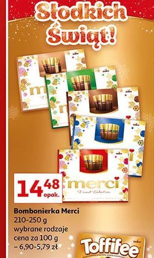 Auchan Bombonierka zielona storck merci oferta