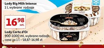 Auchan Lody tiramisu algida carte d'or les desserts oferta
