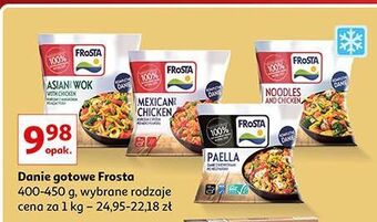 Auchan Paella danie z krewetkami po hiszpańsku frosta oferta