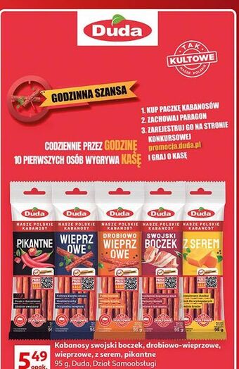 Auchan Kabanosy drobiowo-wieprzowe silesia duda oferta
