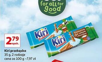 Auchan Przekąska: serek+paluszki pełnoziarniste kiri oferta