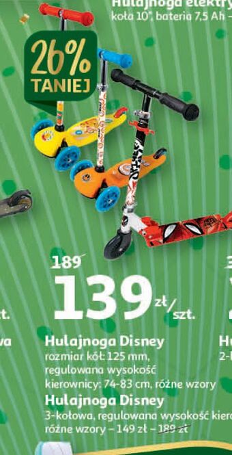 Auchan Hulajnoga disney oferta
