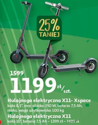 Auchan Hulajnoga elektryczna x11 oferta