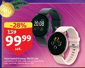 Auchan Smartwatch fore vive sb-315 czarny forever oferta