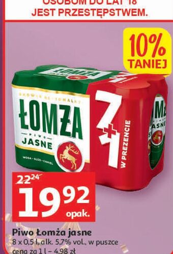 Auchan Piwo łomża jasne (dawniej export) oferta